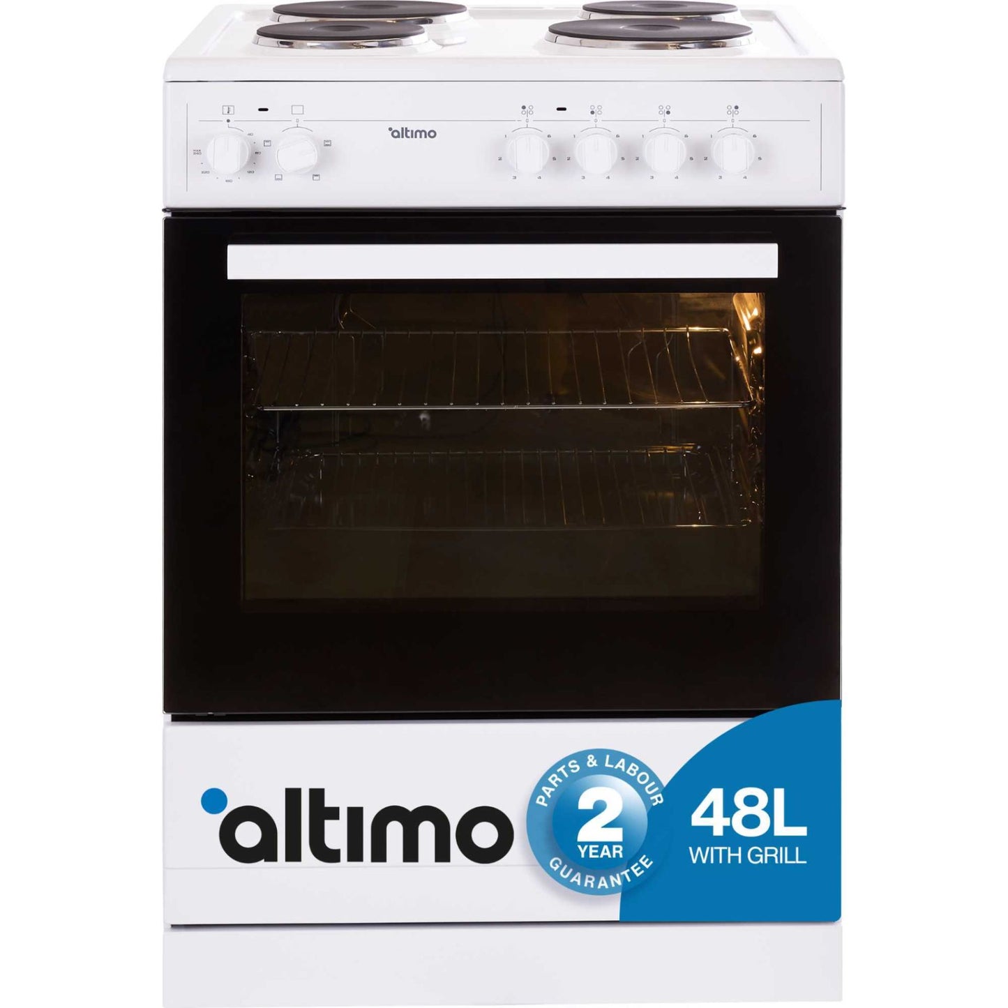 Altimo CESS602W 60cm Electric Single Cavity Cooker - White