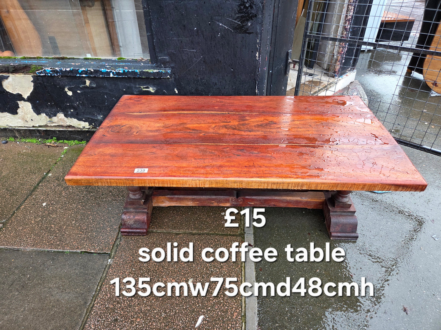 Solid coffee table π Free delivery in Leicester π