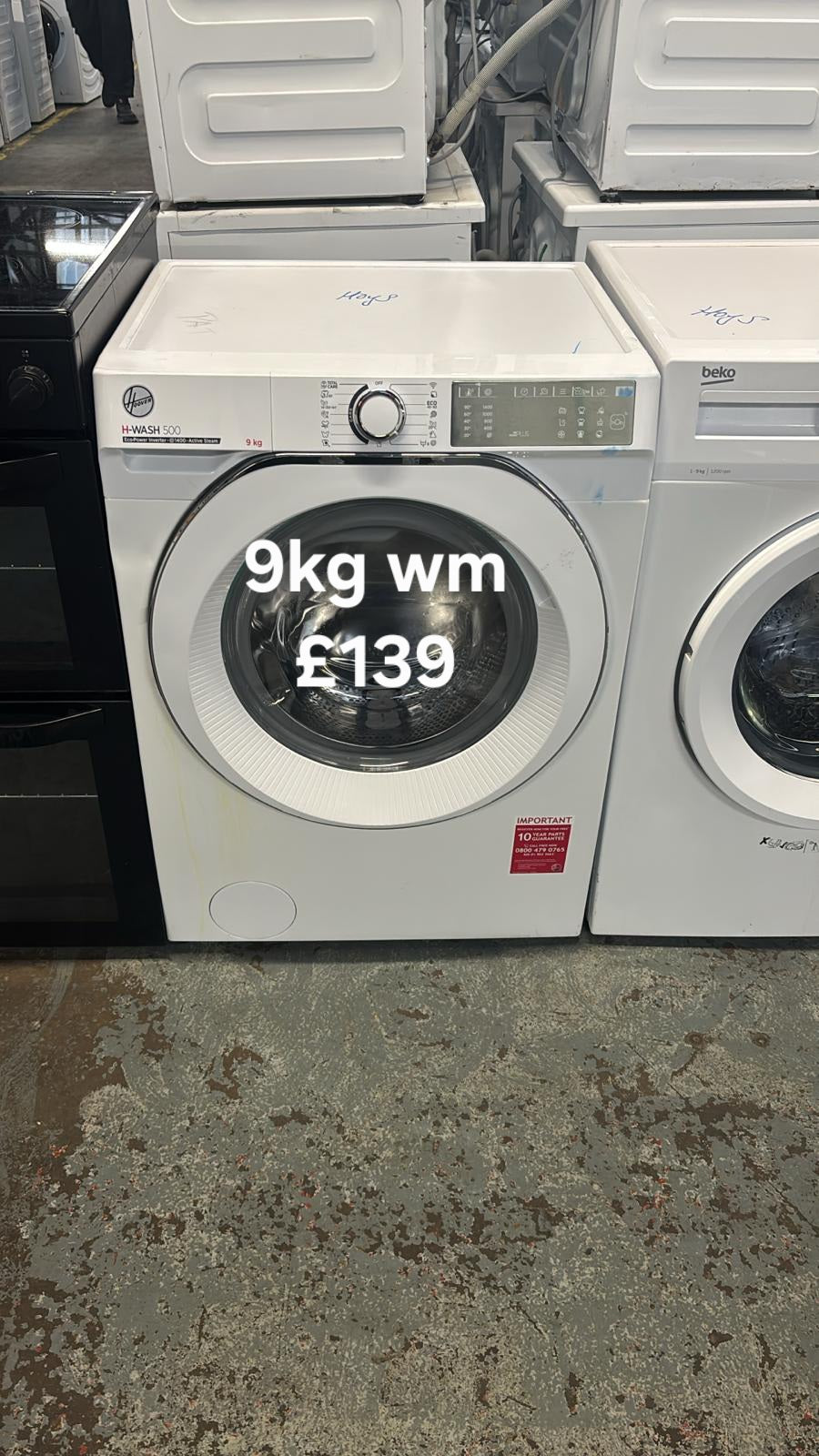 Hoover 9kg washing machine π Free Delivery π 120 Days Warranty π