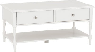 Stratford 2 Drawer Coffee Table
White