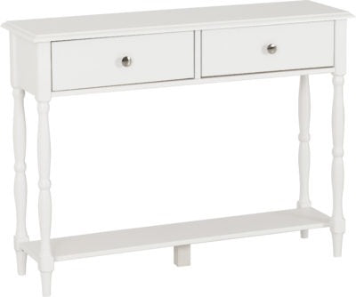 Stratford 2 Drawer Console Table
White