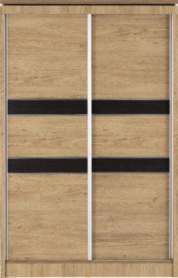 Charles 2 Door Sliding Wardrobe
Oak Effect Veneer with Walnut Trim