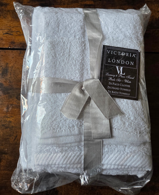 Victoria London luxury 6 peice towel set