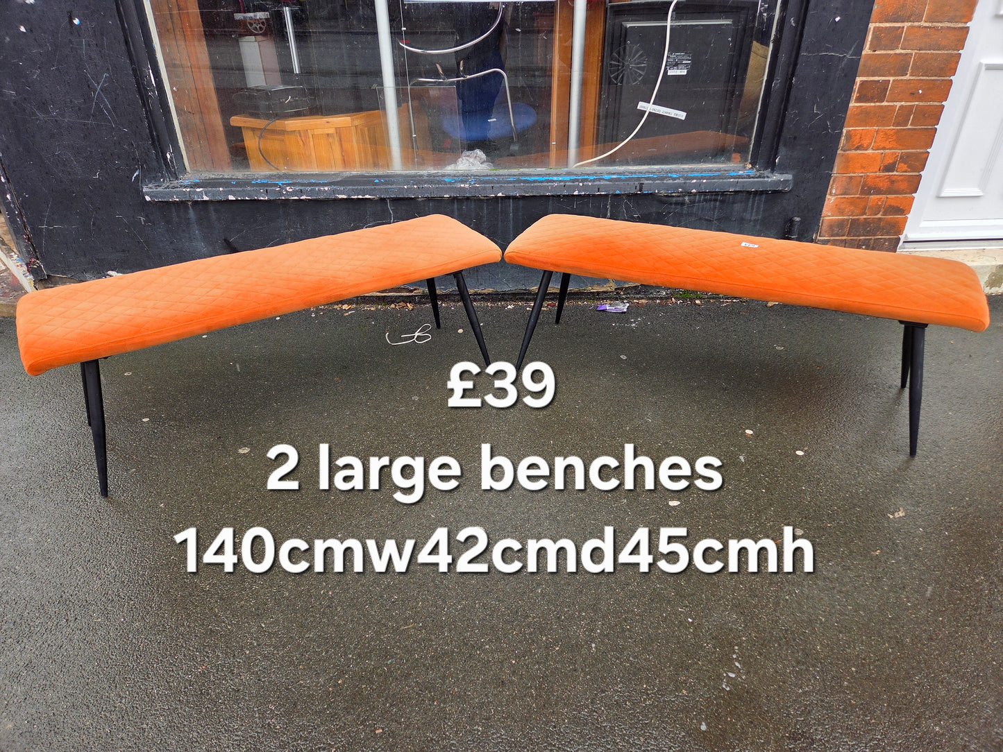 2 large benches 🌟 Free delivery in Leicester 🌟