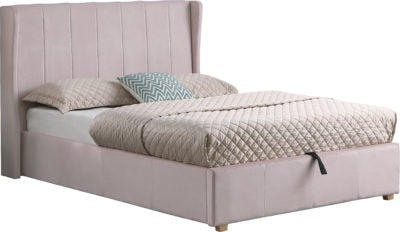 Amelia Plus 4'6" Storage Bed
Pink Velvet Fabric