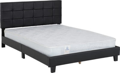 Arran 4'6" Bed
Black Faux Leather