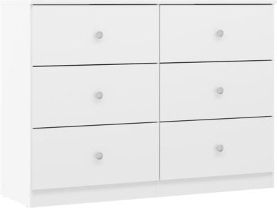 Denver 6 Drawer Chest
White Gloss