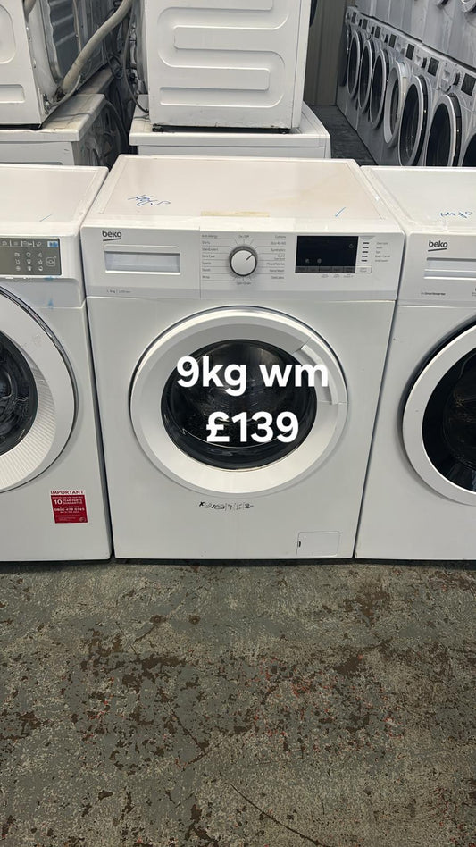 Beko 9kg washing machine 🌟 Free Delivery 🌟 120 Days Warranty 🌟