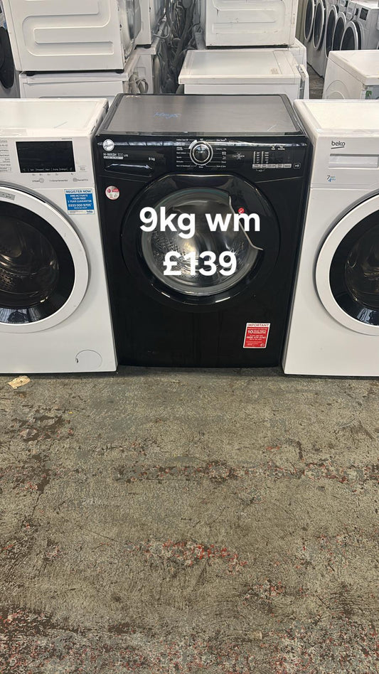 Hoover 9kg washing machine 🌟 Free Delivery 🌟 120 Days Warranty 🌟