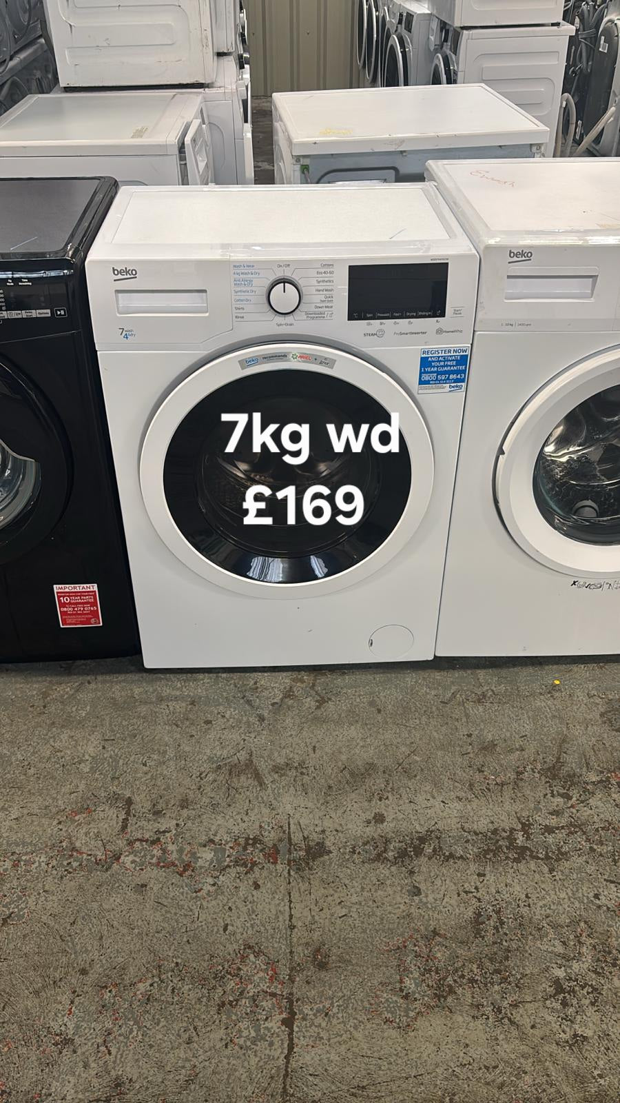 Beko 7kg washer dryer 🌟 Free Delivery 🌟 120 Days Warranty 🌟