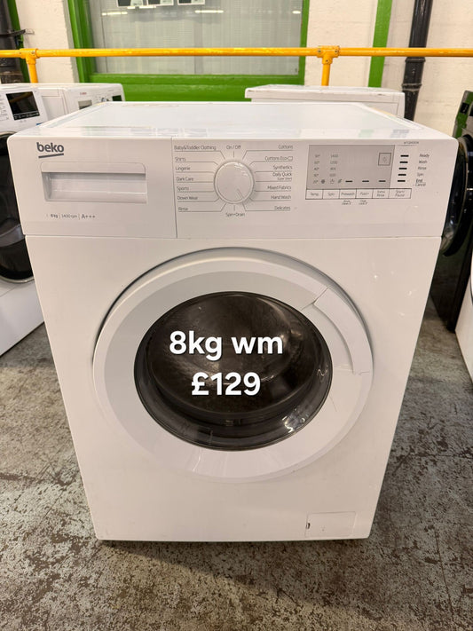 Beko 8kg washing machine 🌟 Free Delivery 🌟 120 Days Warranty 🌟