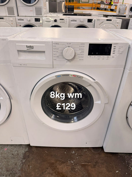 Beko 8kg washing machine 🌟 Free Delivery 🌟 120 Days Warranty 🌟