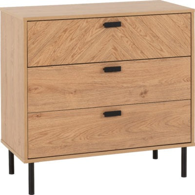 Leon 3 Drawer Chest
Medium Oak Effect