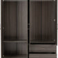 Lisbon 4 Door Wardrobe
Black Wood Grain