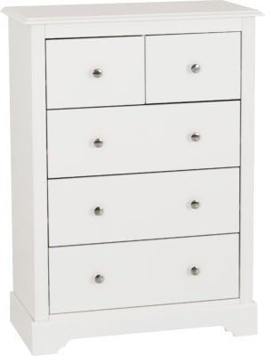 Stratford 3+2 Drawer Chest
White