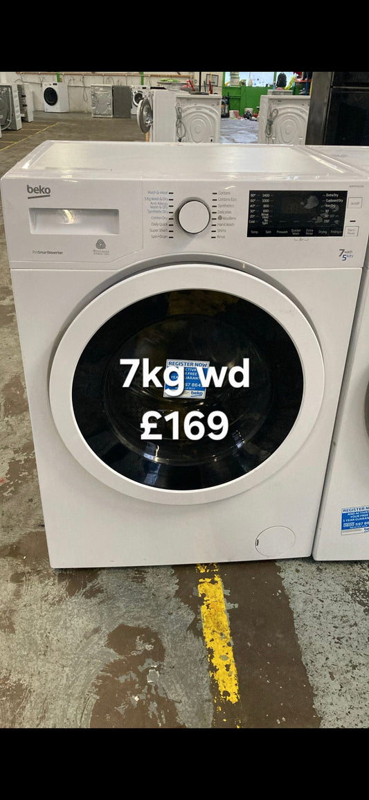 Beko 7kg washer dryer 🌟 Free Delivery 🌟 120 Days Warranty 🌟