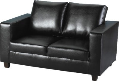 Tempo Two Seater Sofa-in-a-Box
Black Faux Leather
