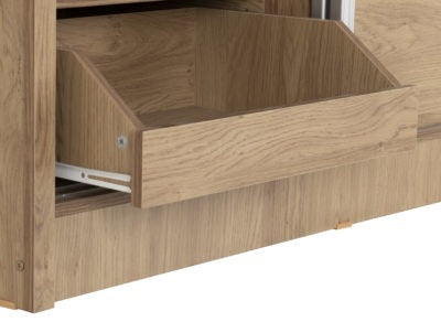 Charles 2 Door Sliding Wardrobe
Oak Effect Veneer with Walnut Trim